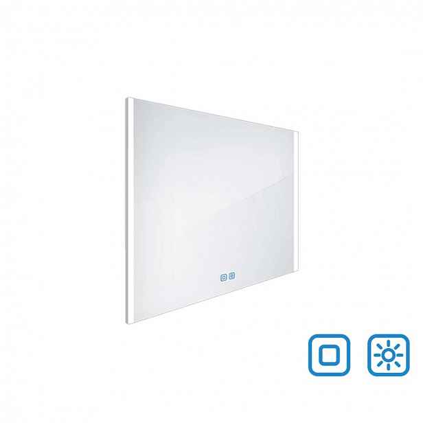 Nimco - Zrcadlo s LED osvětlením, 80x70 cm, dvěma dotykovými senzory ZP 11003VX