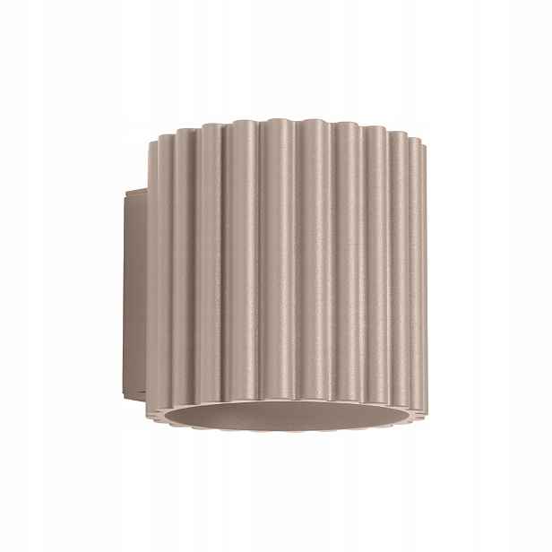 Sollux Lighting Nástěnné svítidlo taupe rýhované nahoru a dolů G9 10W Aura
