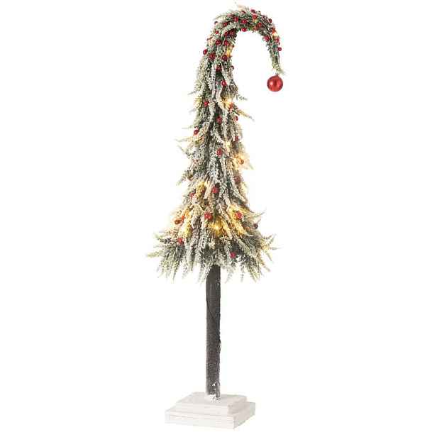 Vánoční zasněžený stromek s Led světýlky Xmas L - 23*23*100 cm J-Line by Jolipa