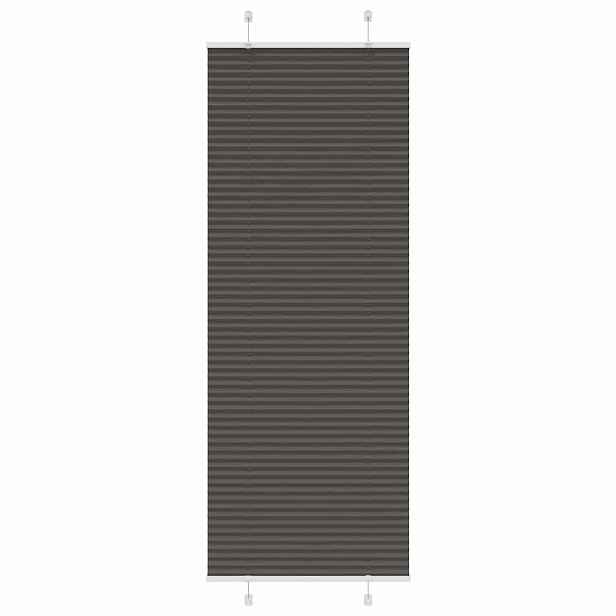 vidaXL Plisovaná roleta černá 45x200 cm Šířka látky 44,4 cm Polyester