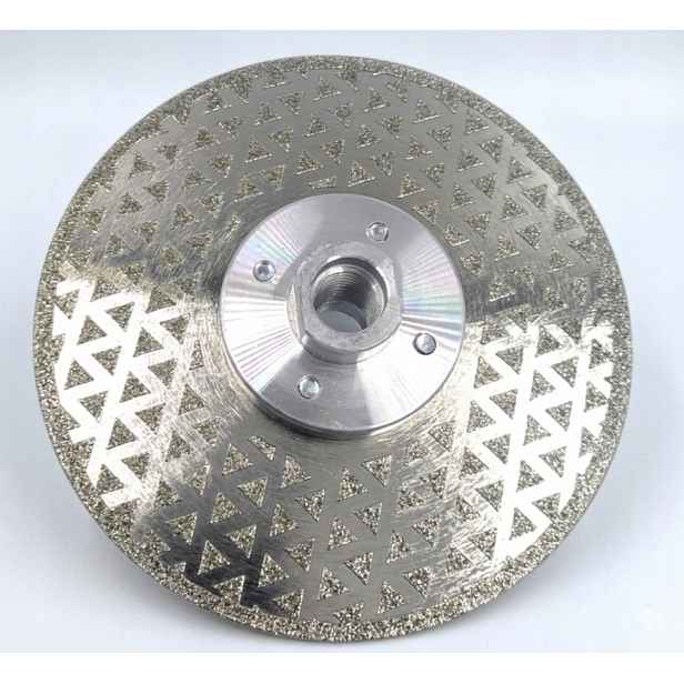 Diamantový Kotouč pro broušení mramoru 115 mm M14 na sucho stříbrný