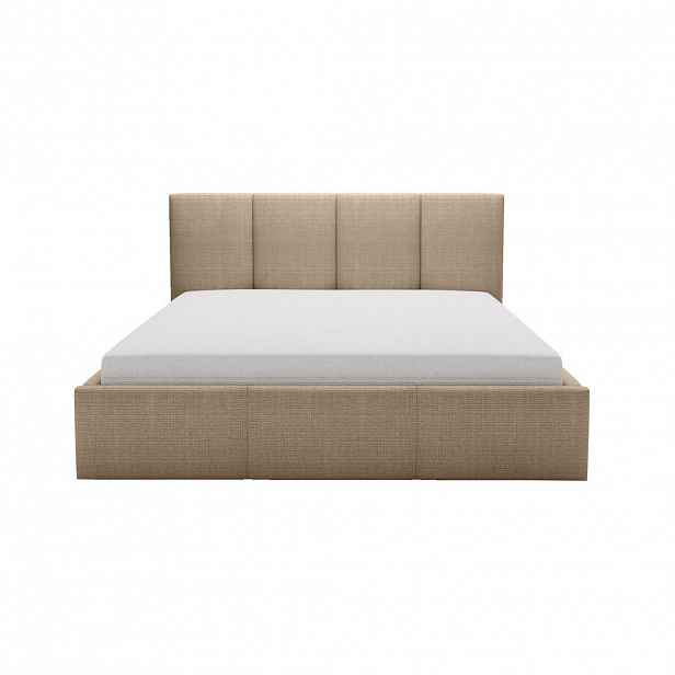 Fedve POLSTROVACÍ POSTEL Celano Slim 140x200 cm, Hnědá