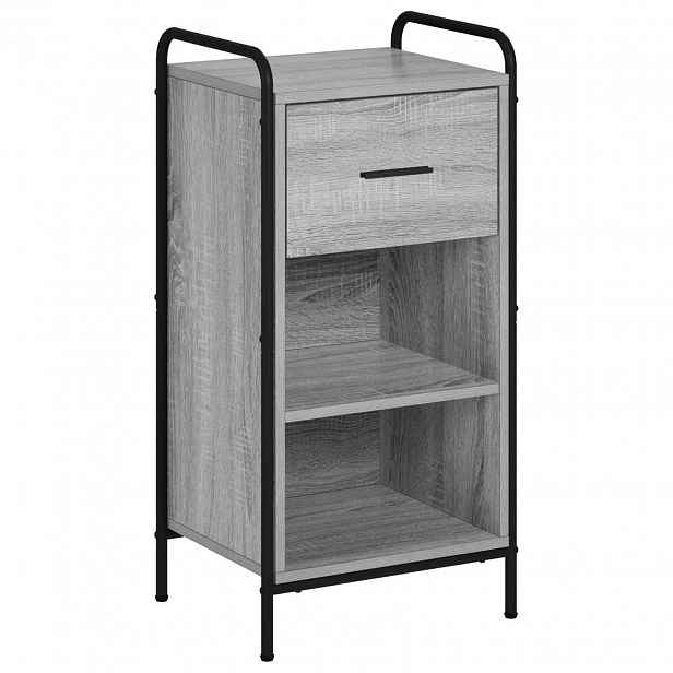 vidaXL Servírovací skříň Šedý Sonoma 97 x 33 x 81 cm Kompozitní dřevo