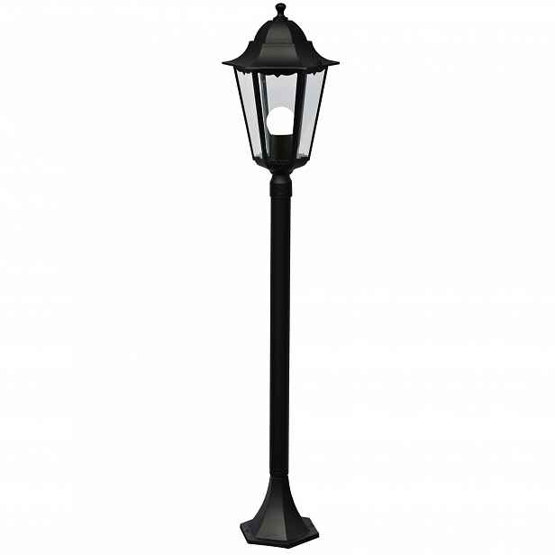 Zahradní sloupková hliníková lampa E27, stmívatelná, 100 cm, černá Nordlux