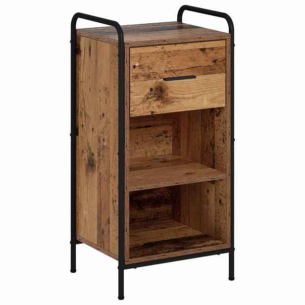 vidaXL Servírovací skříň Staré dřevo 97 x 33 x 81 cm Kompozitní dřevo