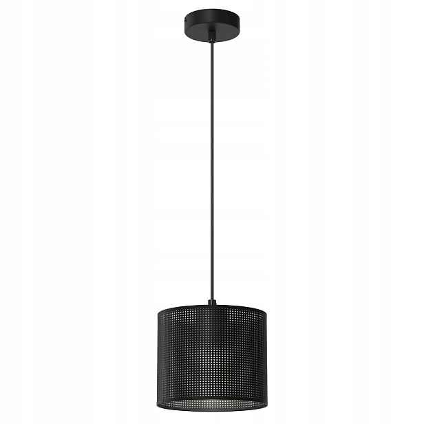 Závěsná lampa černá kulatá Ø 18 cm síťka do obývacího pokoje ložnice Luminex
