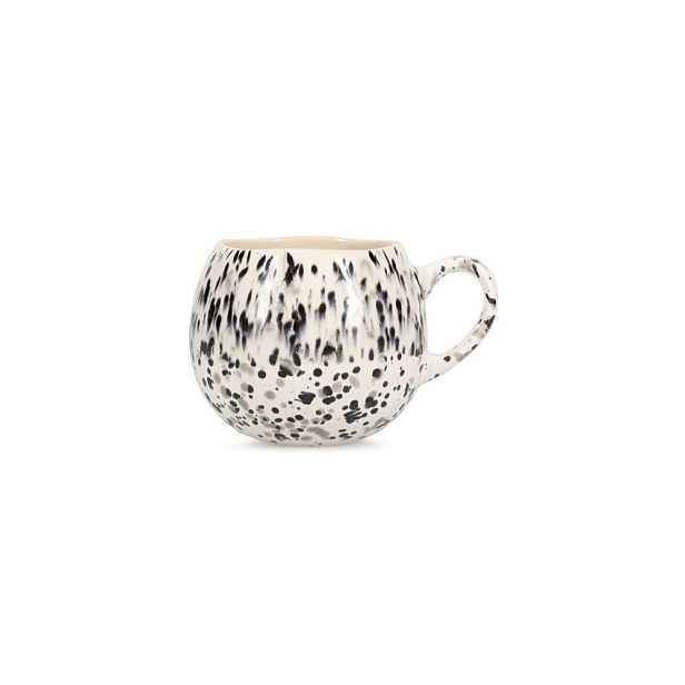 Černobílý kameninový hrnek 460 ml Muggies – Salt&Pepper