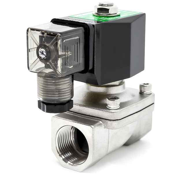 Elektrohydraulický ventil 1/2'' Nc Viton nerezový 24DC