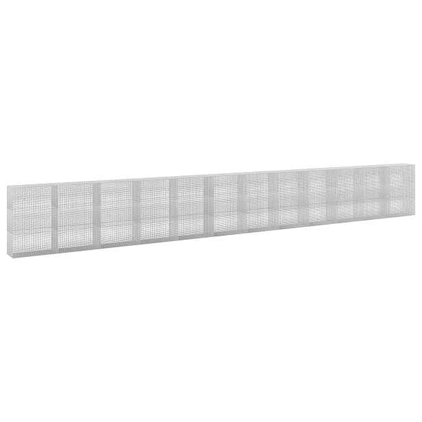 vidaXL Gabion s drátem 3,5 mm a sítem 5x2,5 cm 1200x50x150 cm