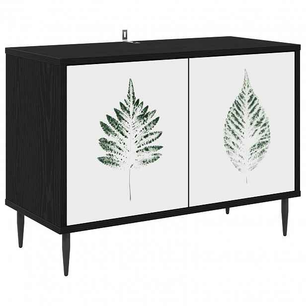 vidaXL Televizní skříň HANAU 69 x 33 x 50,5 cm Černý dub