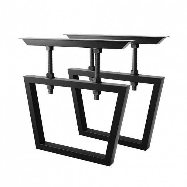 Metalo Pro KOVOVÉ NOHY KE STOLU Atria Screw sada 2 ks černá 72 cm