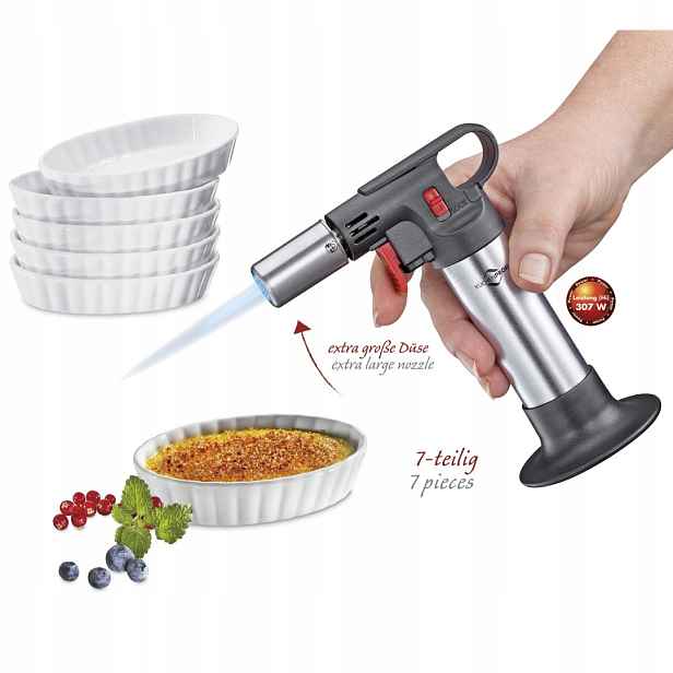 Sada Kuchenprofi DeLuxe pro creme brulee kuchyňský hořák