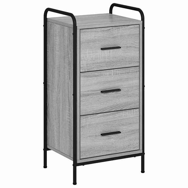 vidaXL Servírovací skříň Šedý Sonoma 97 x 33 x 81 cm Kompozitní dřevo