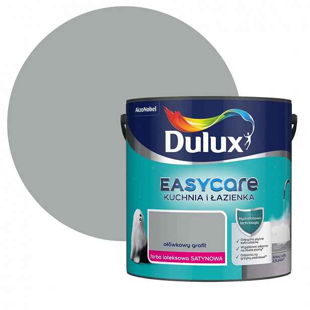 Dulux Easy Kuchyňka Koupelna Tužková Grafit 2,5L Saténová Barva Na Stěny