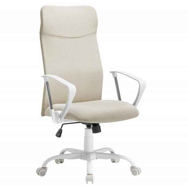 Ergonomické Otočné Kancelářské Křeslo S Nastavitelnou Délkou, Béžová Barva, Cappuccino