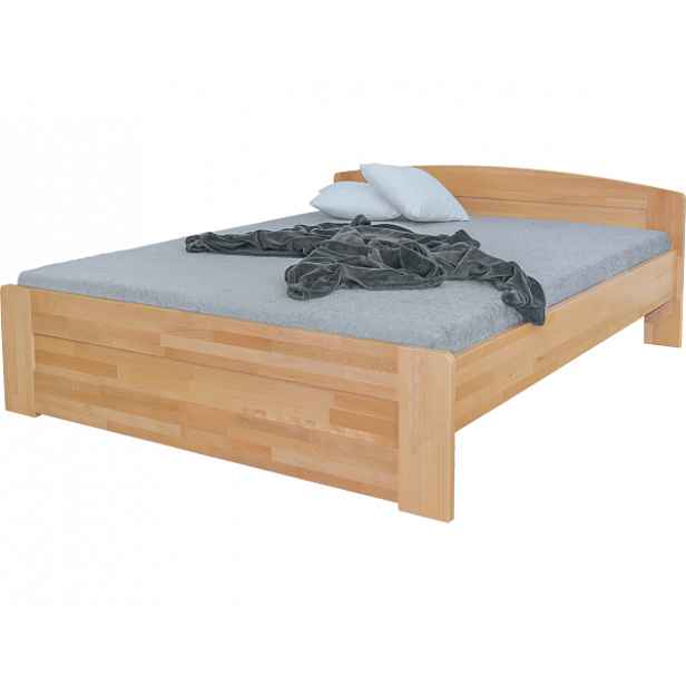 Jednolůžková masivní postel Dona olejovosk, 120x200 cm, ořech