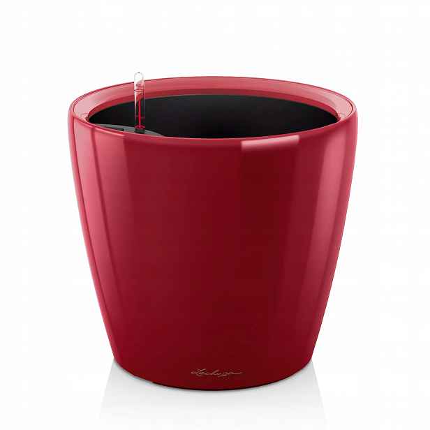 Květináč Lechuza Classico Premium Ls 21 samozavlažovací Červený Lesk