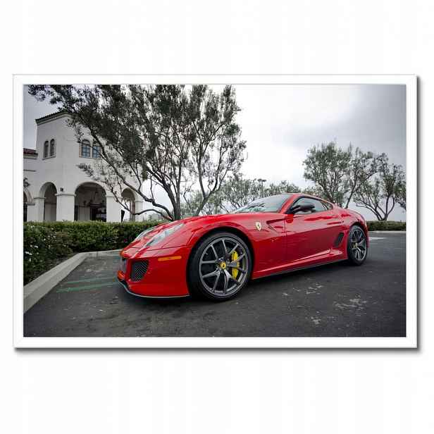 Plakáty v rámu 60x40 Červené auto Ferrari