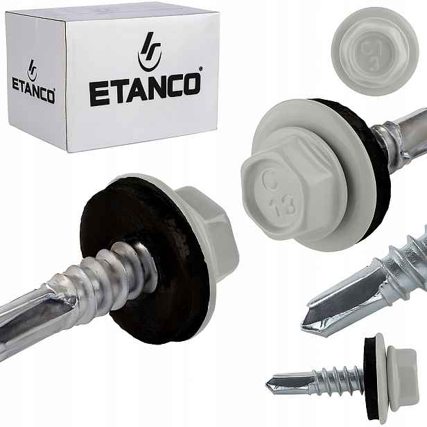 Samovrtné šrouby do oceli a kovu Etanco GT5 5,5x25mm Ral 7035 250 ks