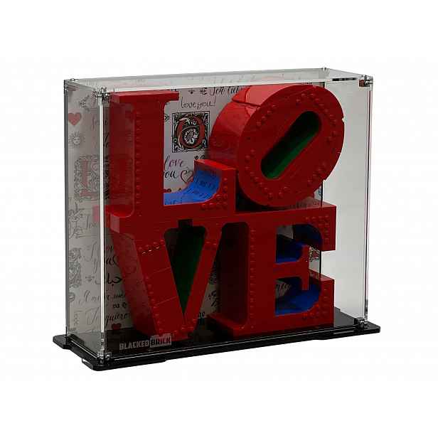 Vitrína s pozadím Blacked Brick pro Lego 31214 Art Love
