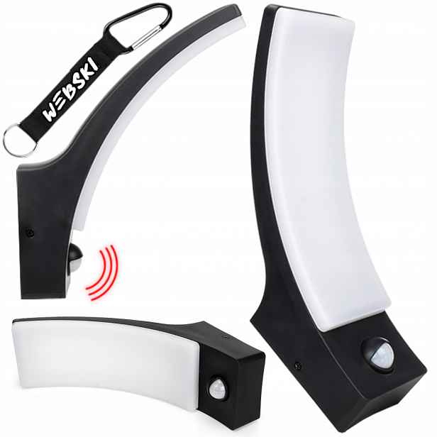 Venkovní Led nástěnné svítidlo IP65 Fasádní lampa Snímač pohybu soumraku