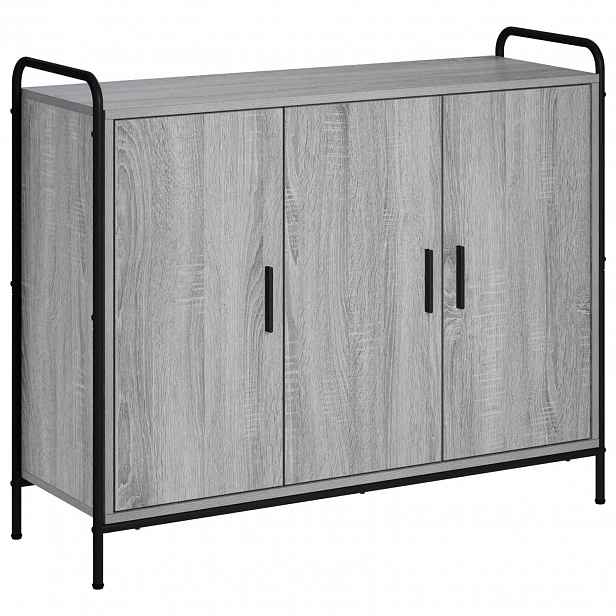 vidaXL Servírovací skříň Šedý Sonoma 97 x 33 x 81 cm Kompozitní dřevo