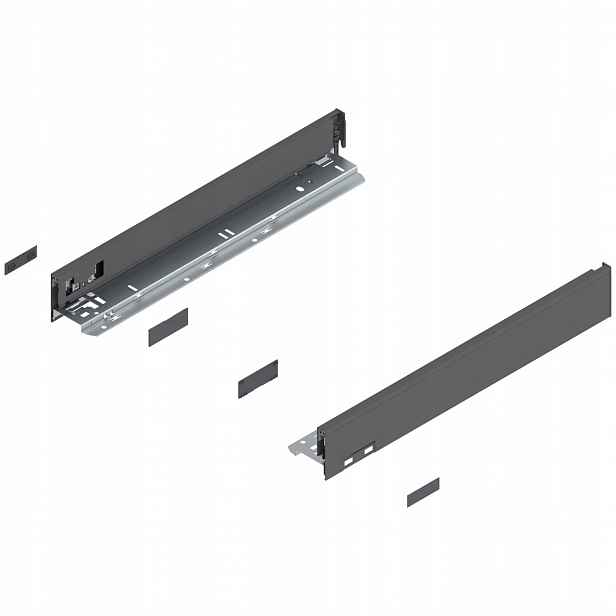 Blum 770N4502S Legrabox boční strany zásuvky o výšce „n“, Nl 450 mm, antracit