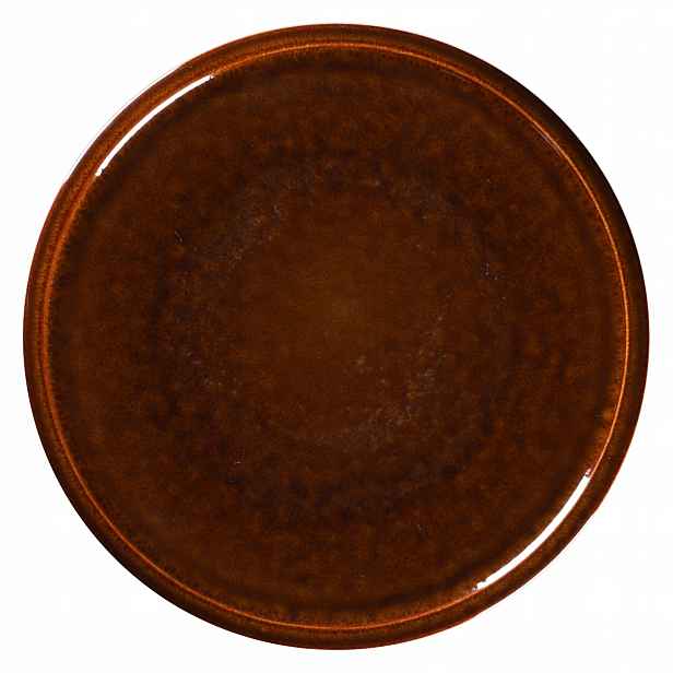 Ease Rakstone Plochý talíř 32 cm jantarový Rak Porcelain