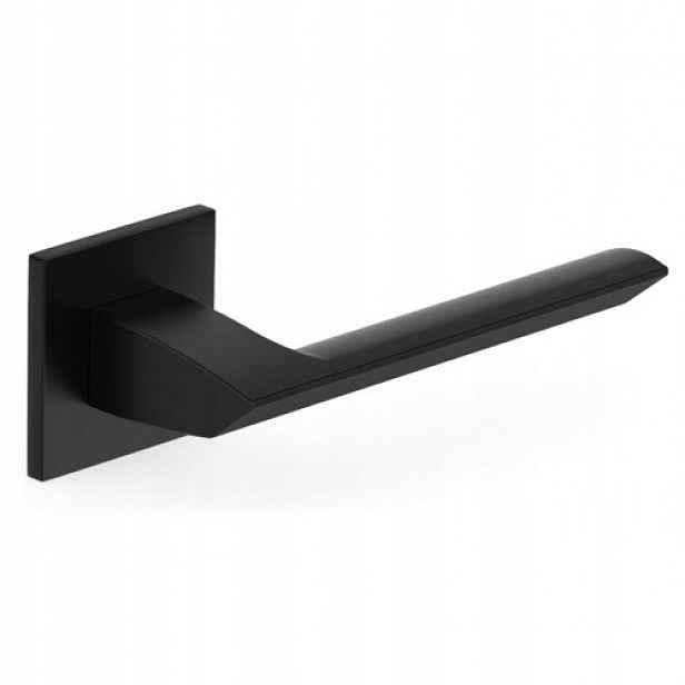 Klika Quanta Čtvercová, Štítek K, Šilf Fit 6 MM, Černá