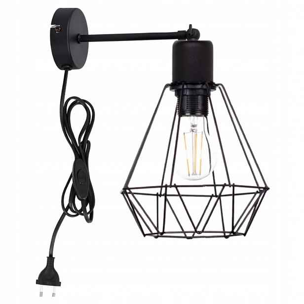 Noční Nástěnná Lampa Diamantová Led Lampa Se Zástrčkou