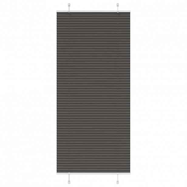 vidaXL Plisovaná roleta černá 95x200 cm Šířka látky 94,4 cm Polyester