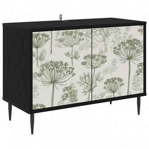 vidaXL Televizní skříň GOTHA 69 x 33 x 50,5 cm Černý dub