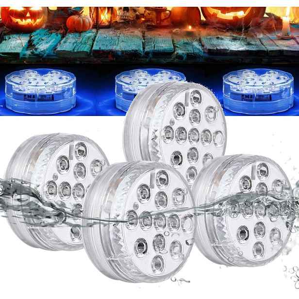 13 Led diod, voděodolná magnetická bazénová lampa, nastavitelná, 16 barev