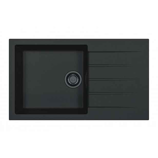 Alveus Cadit - Granitový dřez 86x50 cm, deep black 1149158