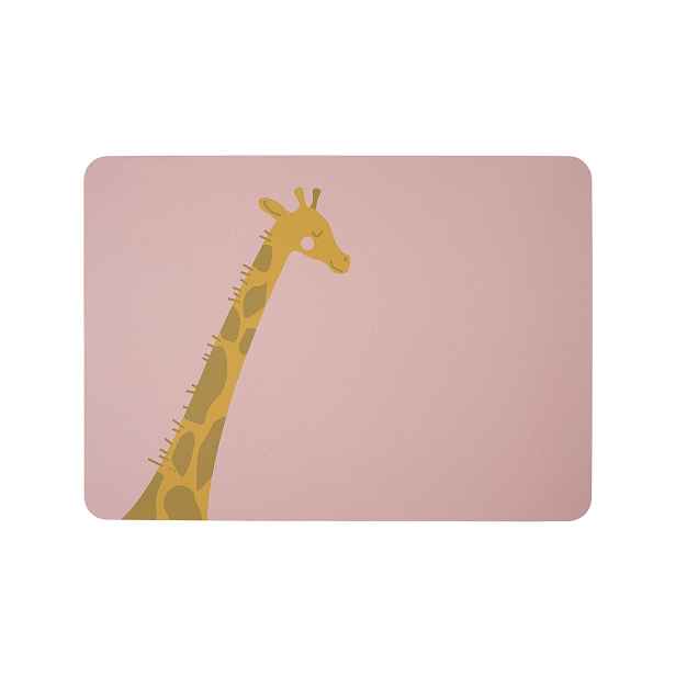 ASA Selection Dětské prostírání s motivem žirafy 33x46 cm COPPA KIDS wildlife - růžové