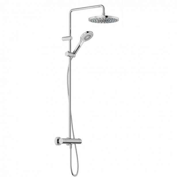 Kludi - Sprchový set s termostatem, průměr 25 cm, 3 proudy, chrom 6906705-81