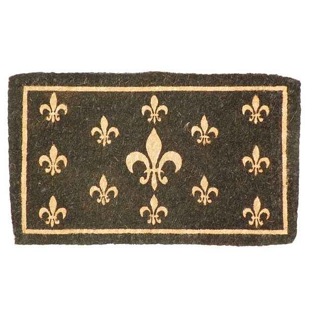 Rohožka z kokosových vláken Fleur de lis - 75*45*4cm Mars & More