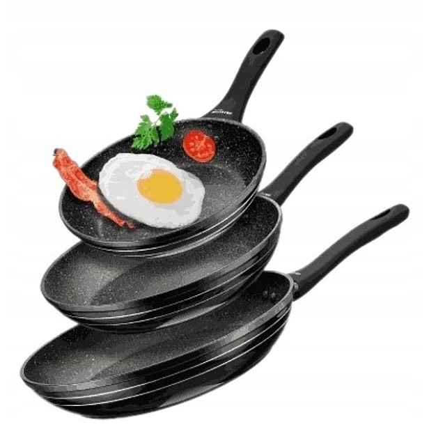 Sada nepřilnavých pánví Aiwa 3 kusy 20CM 24CM 28CM