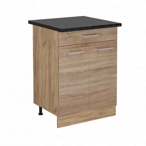 Vicco SPODNÍ SKŘÍŇKA KUCHYŇSKÉ LINKY R-Line Sonoma 60 cm se zásuvkou, PD Antracit