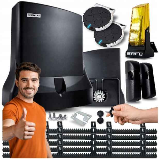 Pohon Pro Posuvné Brány Sada automatických ovladače pohonu lampa 800 kg Safe