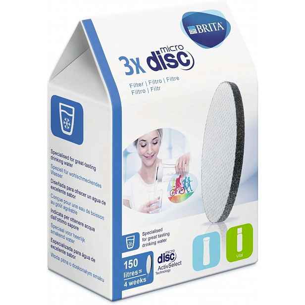 Brita - Vodní filtry MicroDisc, 3 ks 1039628
