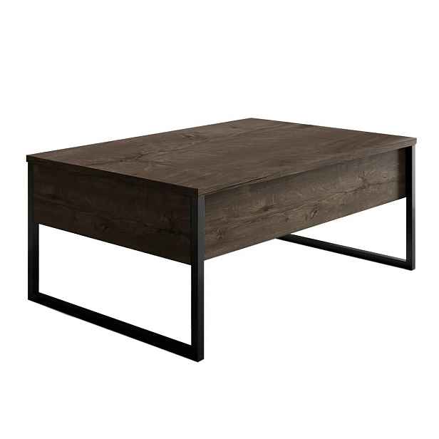 Konferenční stolek Luxe Walnut and Black
