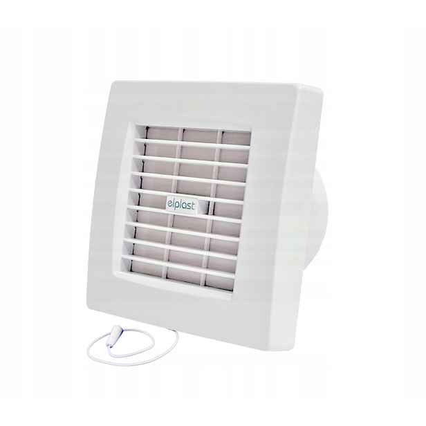 Koupelnový nástěnný ventilátor Potahová Žaluzie Elplast Atol 100 A 100 m3/h