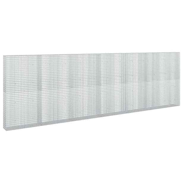 vidaXL Gabion s drátem 3,5 mm a sítem 5x2,5 cm 650x30x200 cm