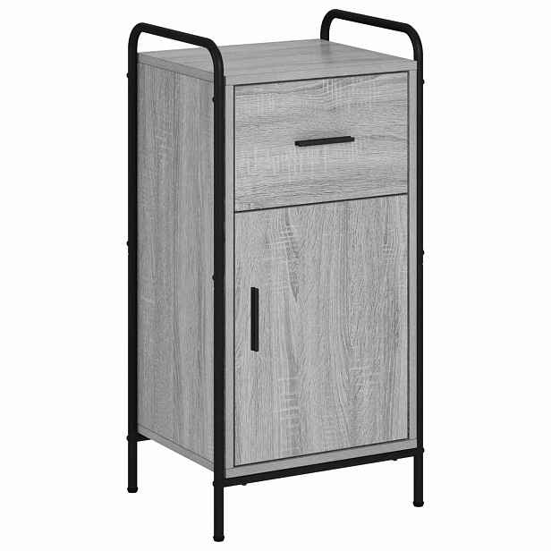vidaXL Servírovací skříň Šedý Sonoma 97 x 33 x 81 cm Kompozitní dřevo