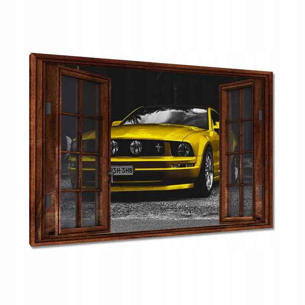 Obrazy 120x80 Žlutý Ford Mustang