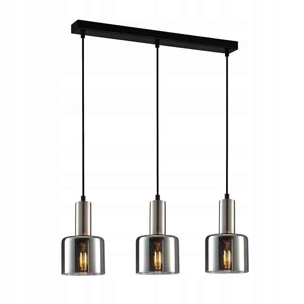 Závěsná lampa Italux Santia Led moderní stříbrná