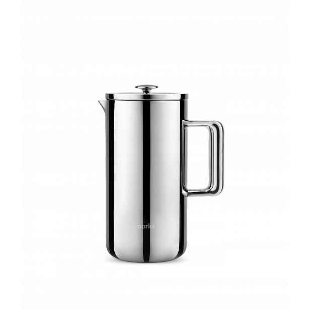 Aarke French Press Ocelový pístový zavařovač na kávu stříbrný