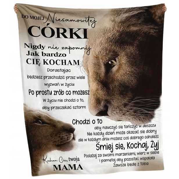 Dojímavá Deka Pro Dceru Od Maminky Vyznání, Dopis, Památka, Která Dojme K Slzám