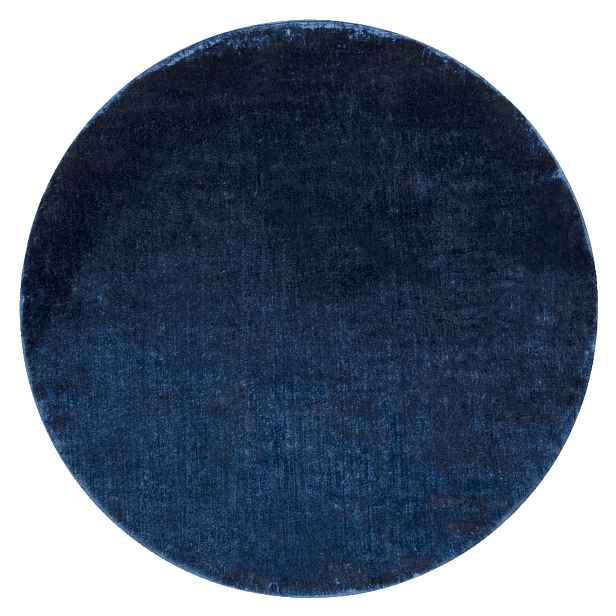 Kusový koberec Visco Rabbit Dark blue 10 kruh, 120x120 (průměr) kruh, modrá, dětský pokoj, Dywany Łuszczów
